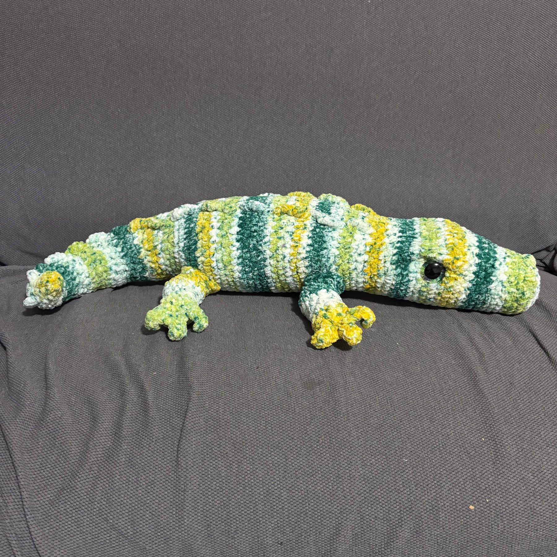 Giant Crochet Crocodile