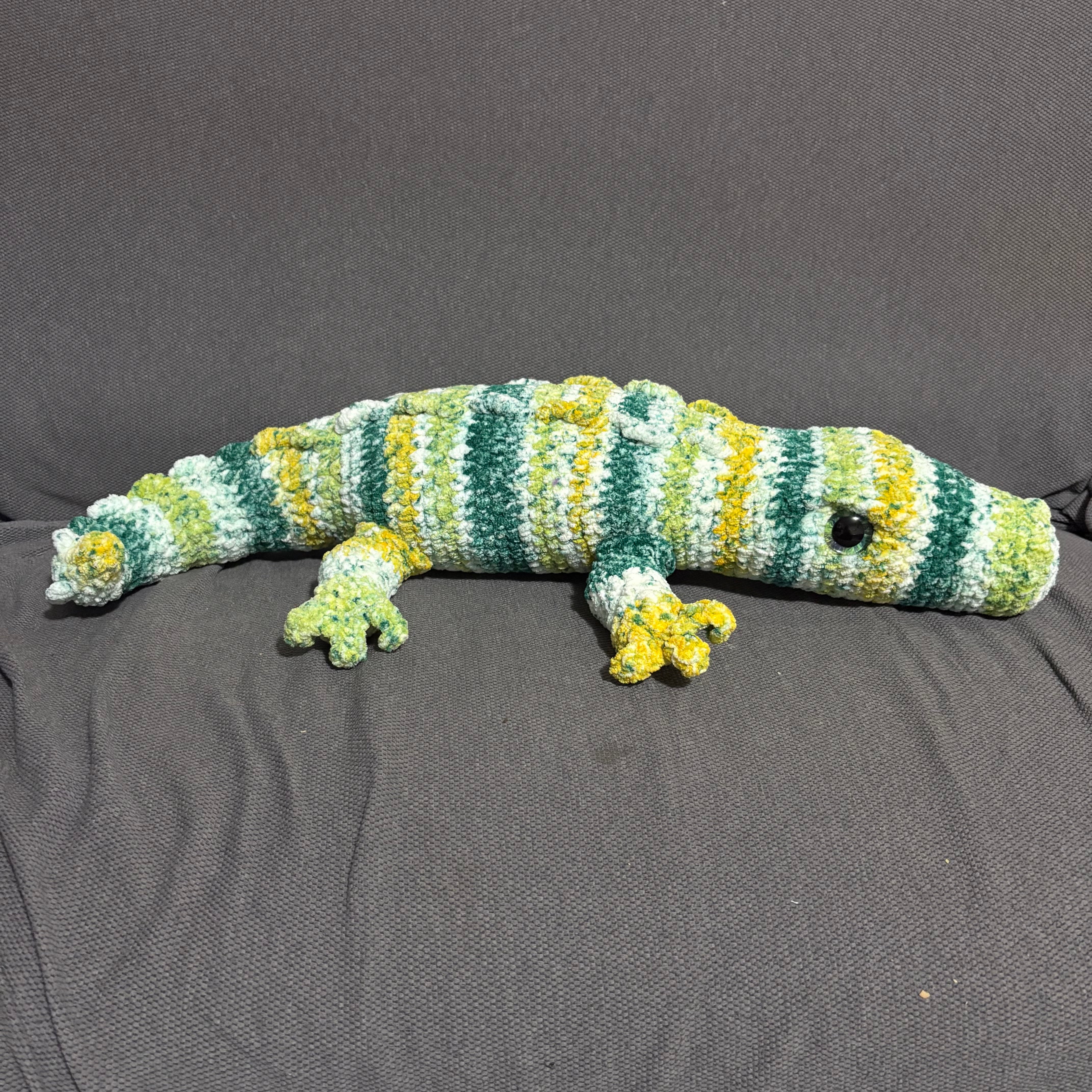 Giant Crochet Crocodile