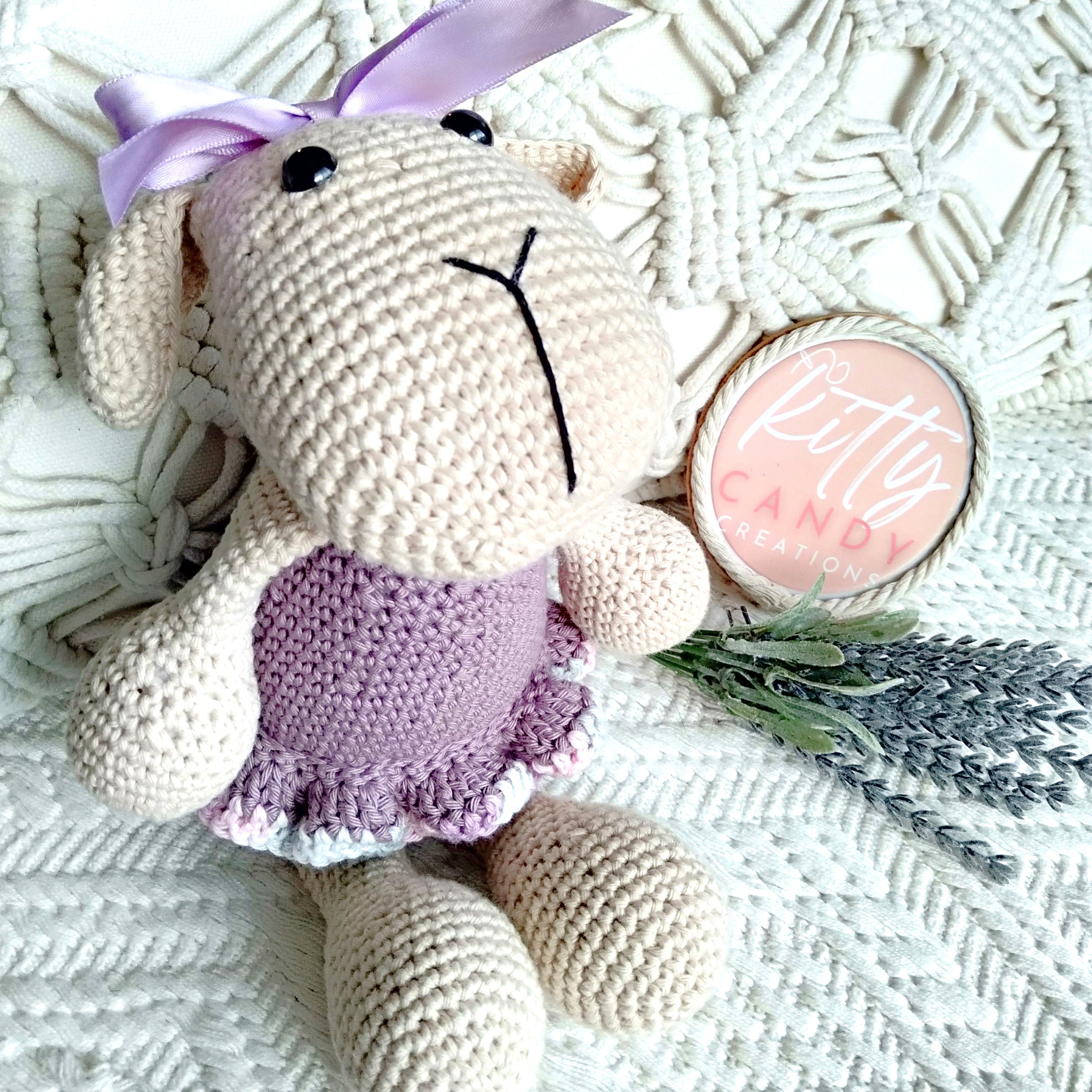 Handmade Crochet Toy Sheep -100% Cotton