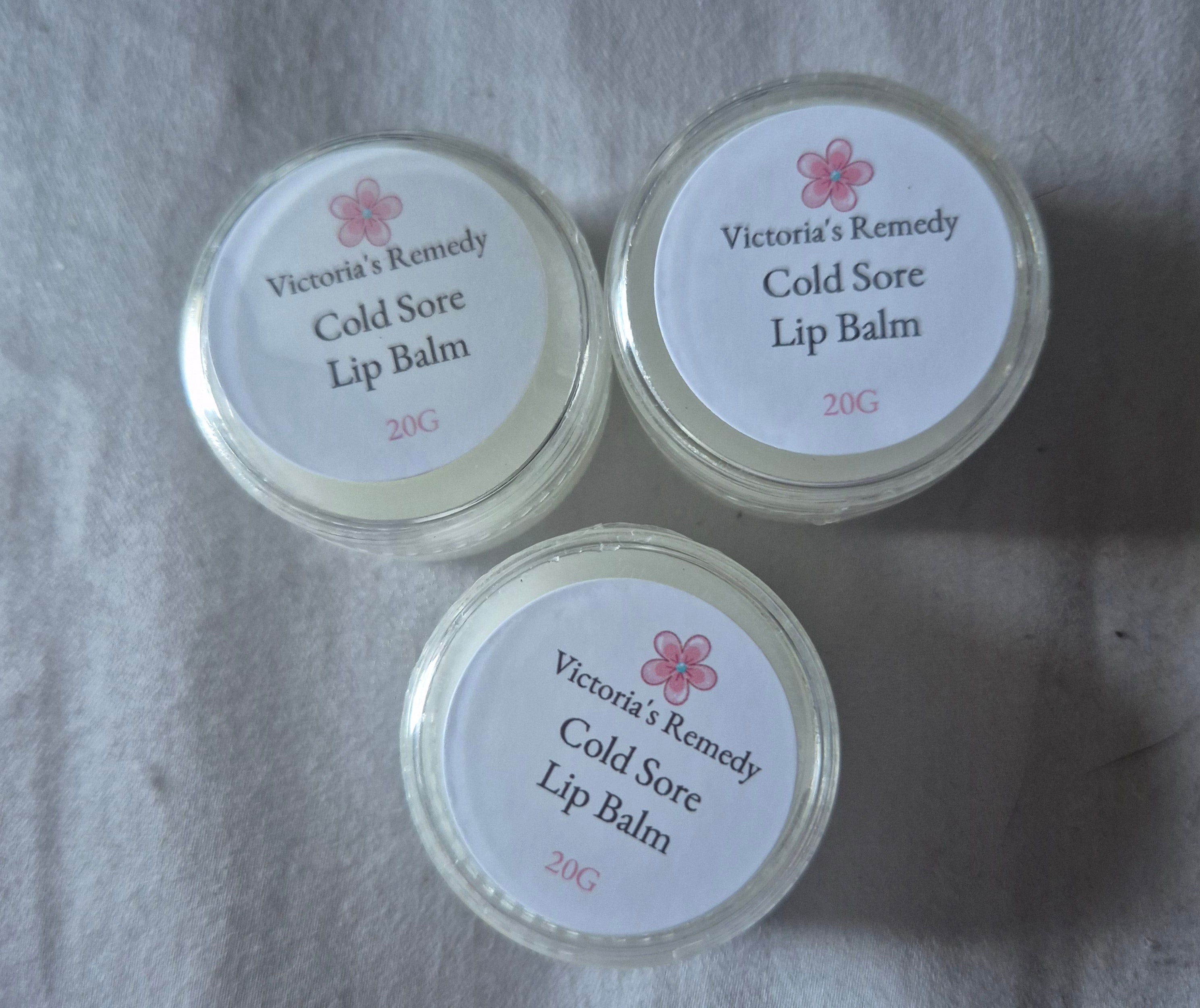 Handmade - 2 x Cold Sore Lip Balm 20g