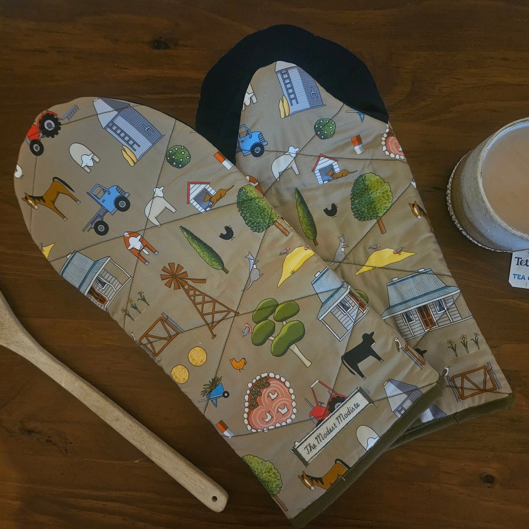 Long Oven Mitt