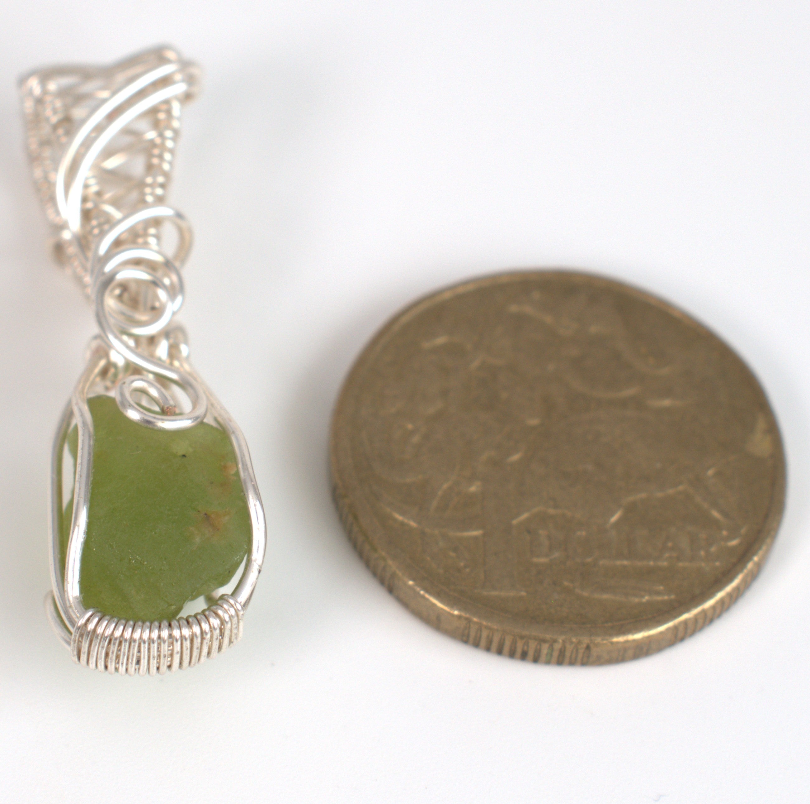 Raw Peridot – Hand-Wrapped Gemstone Pendant