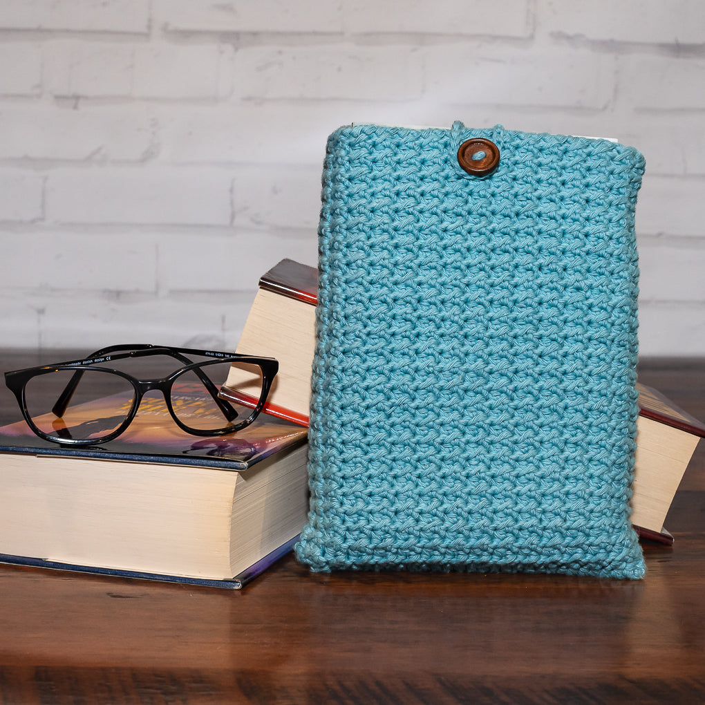 Book Lovers Combo - Frame Buddy and Crocheted Book Sleeve