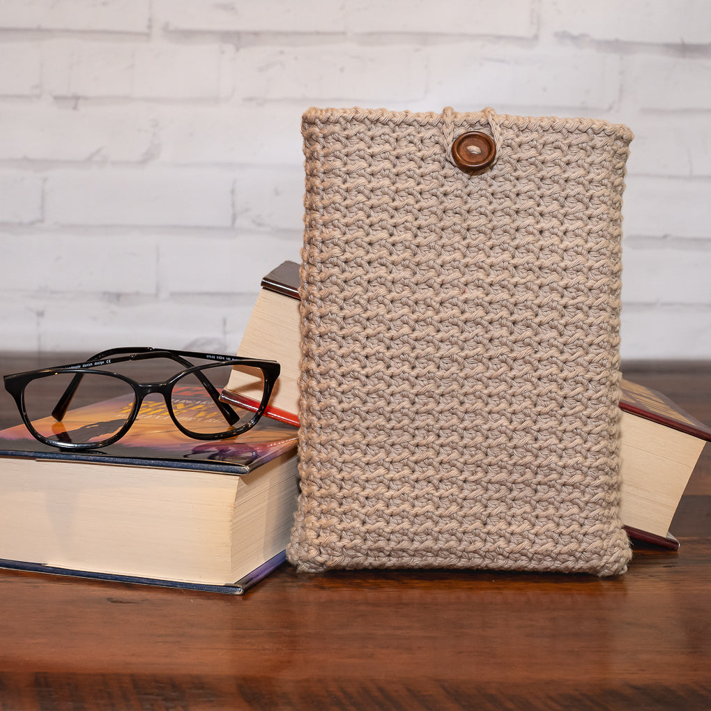 Book Lovers Combo - Frame Buddy and Crocheted Book Sleeve