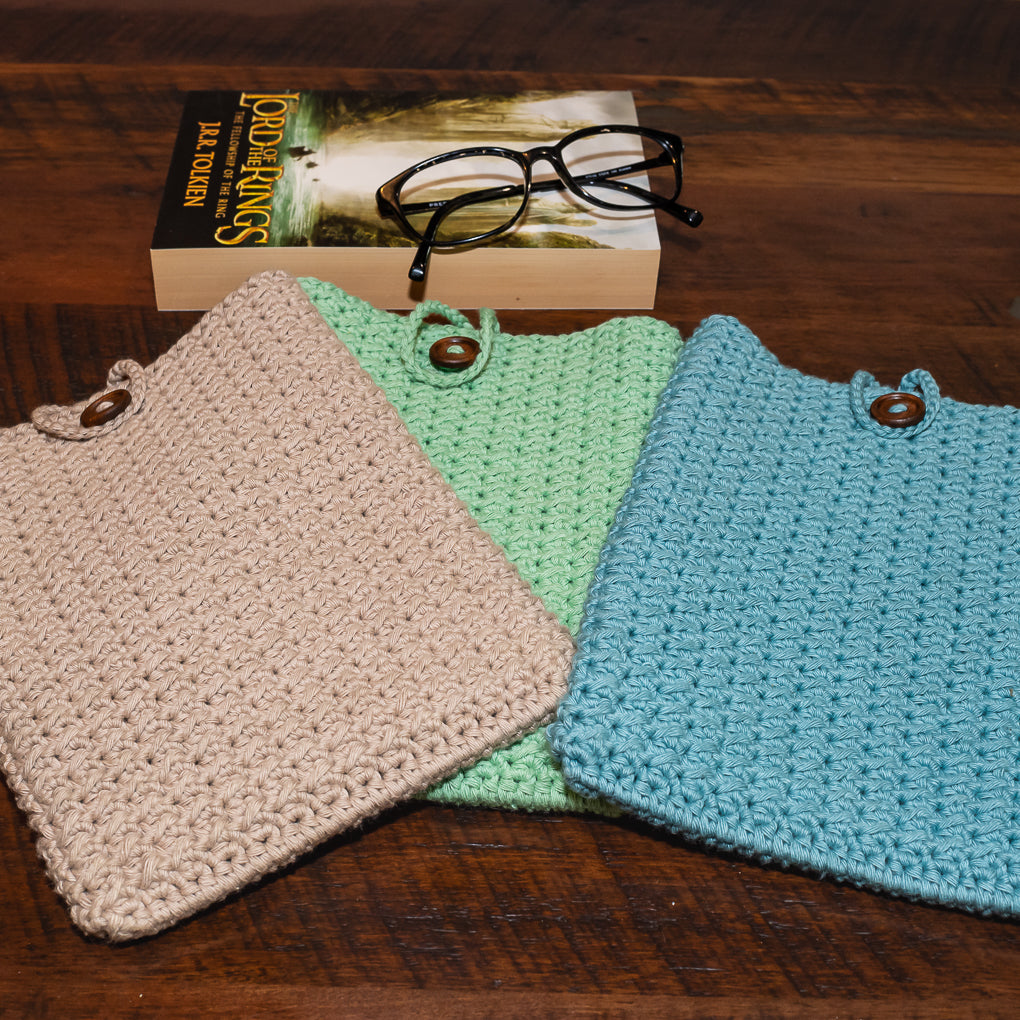 Book Lovers Combo - Frame Buddy and Crocheted Book Sleeve
