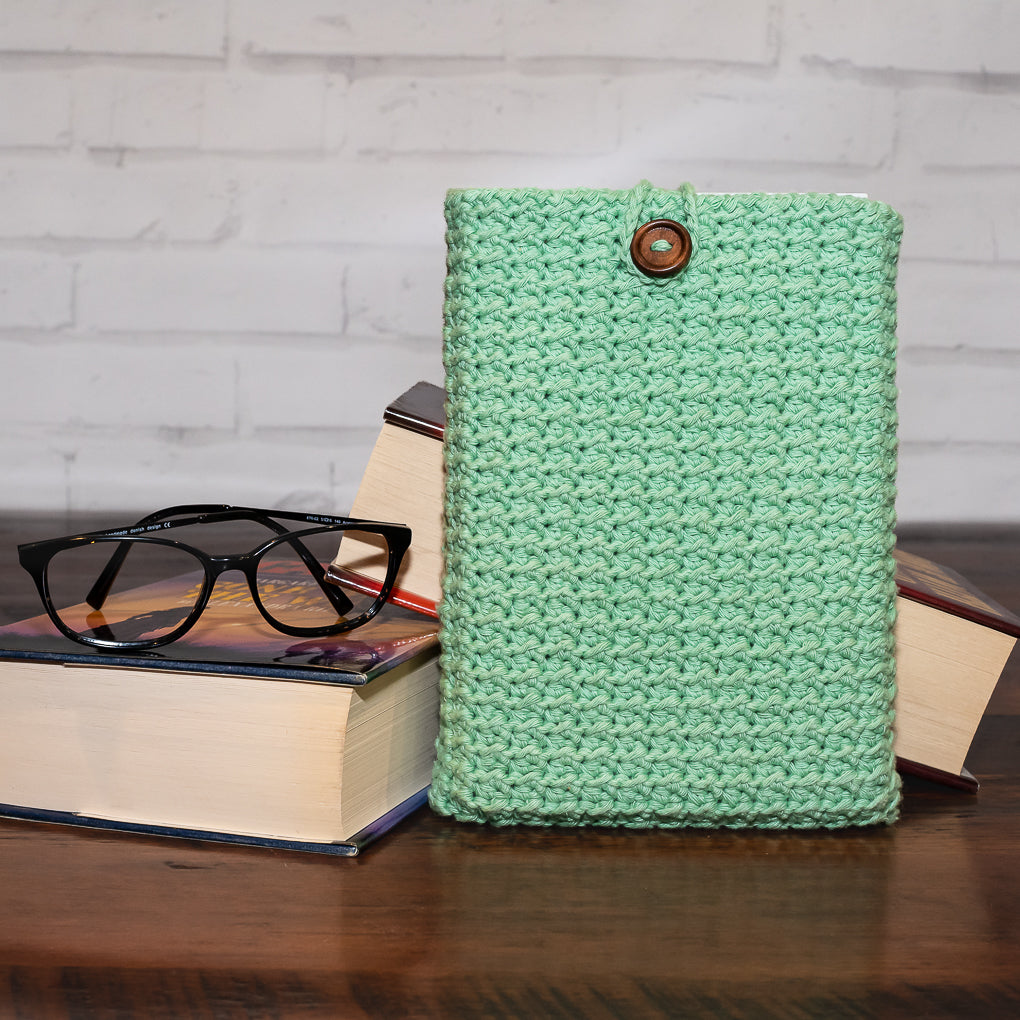 Book Lovers Combo - Frame Buddy and Crocheted Book Sleeve