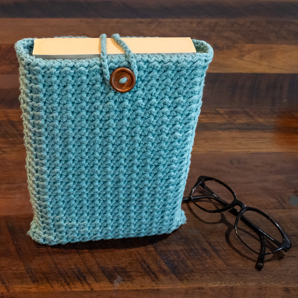 Book Lovers Combo - Frame Buddy and Crocheted Book Sleeve