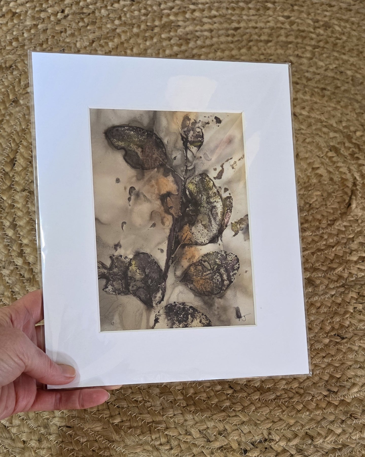 Wild Impressions ~ Set of 3 Original Botanical Artworks  - Eco Print & Watercolour