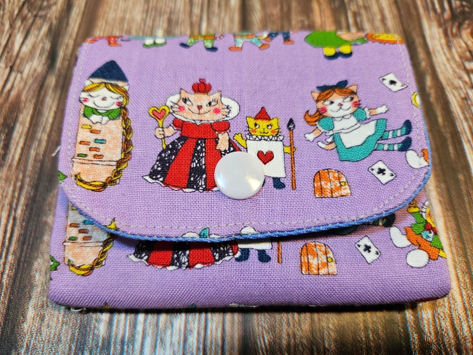 Japanese Cotton Coin Purse, 3 pockets.