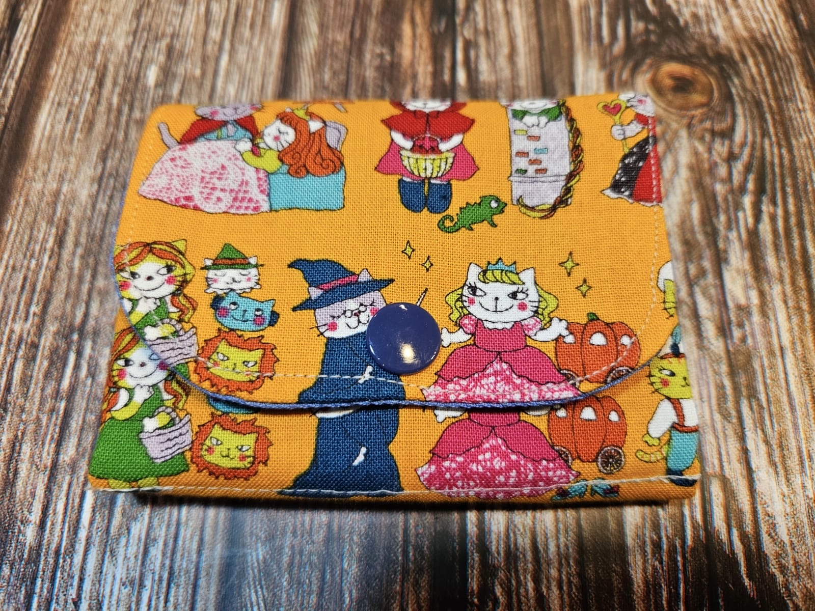 Japanese Cotton Coin Purse, 3 pockets.