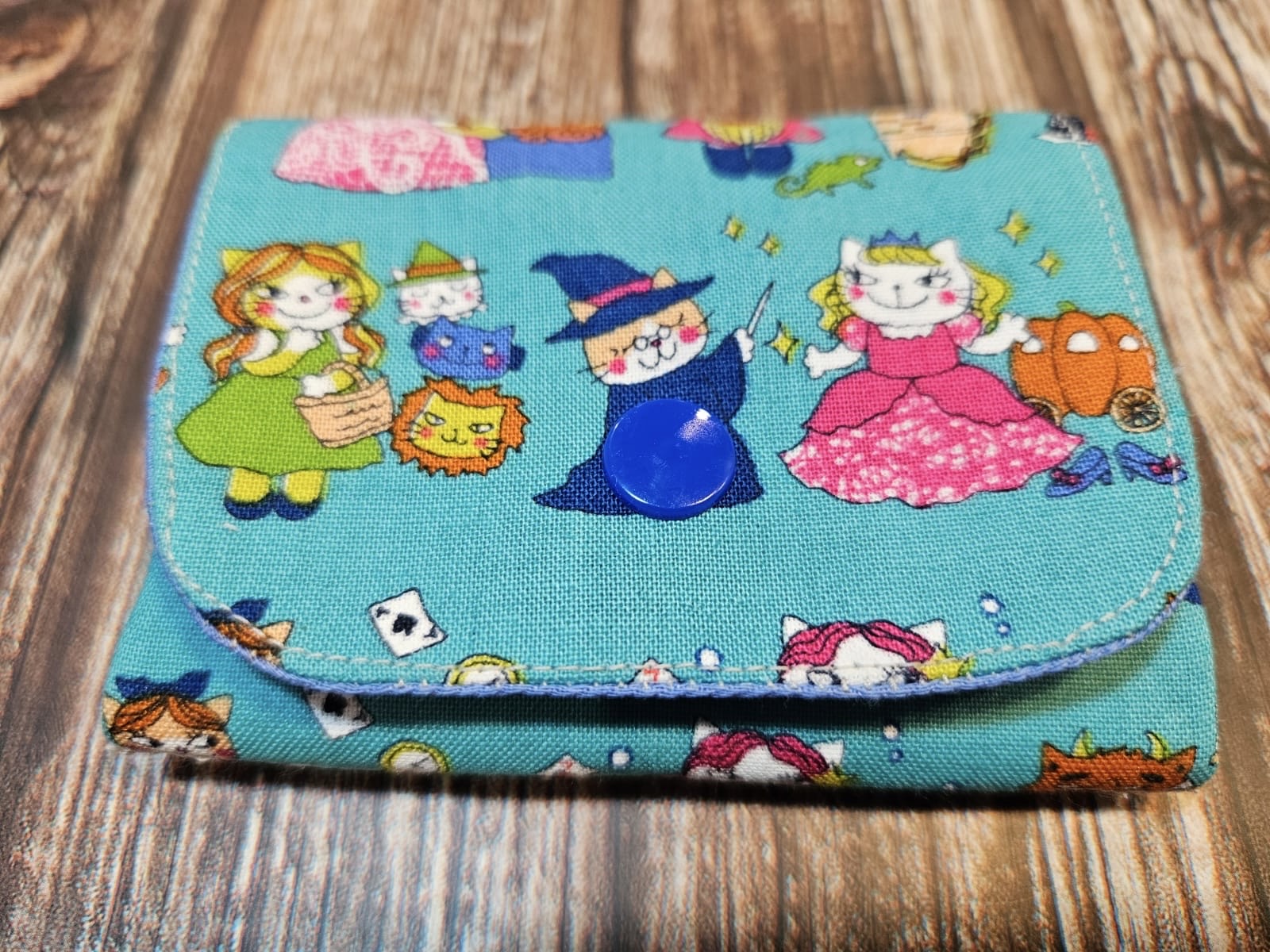 Japanese Cotton Coin Purse, 3 pockets.