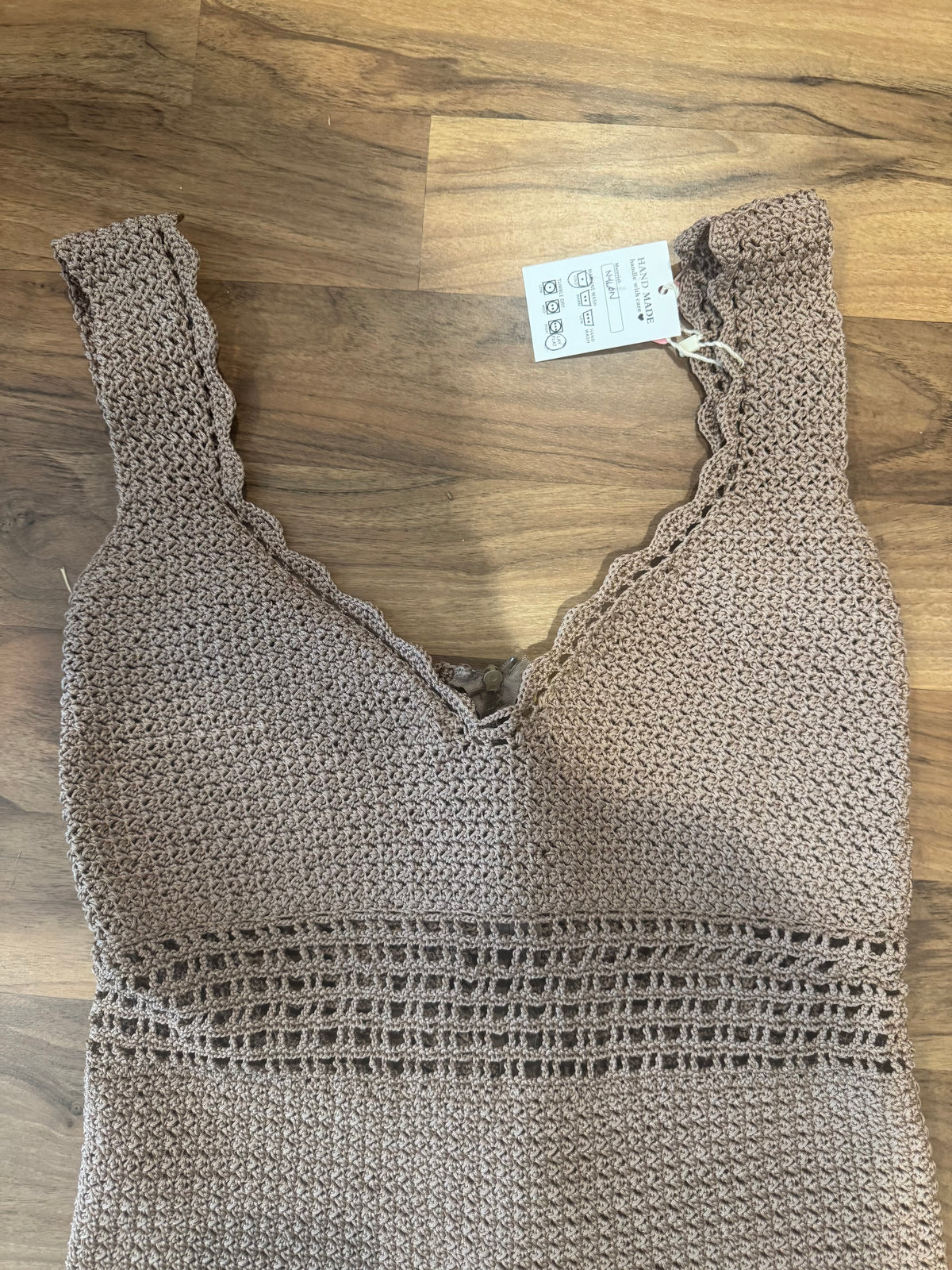 Hand Crochet Mermaid Midi Dress Size 12 14