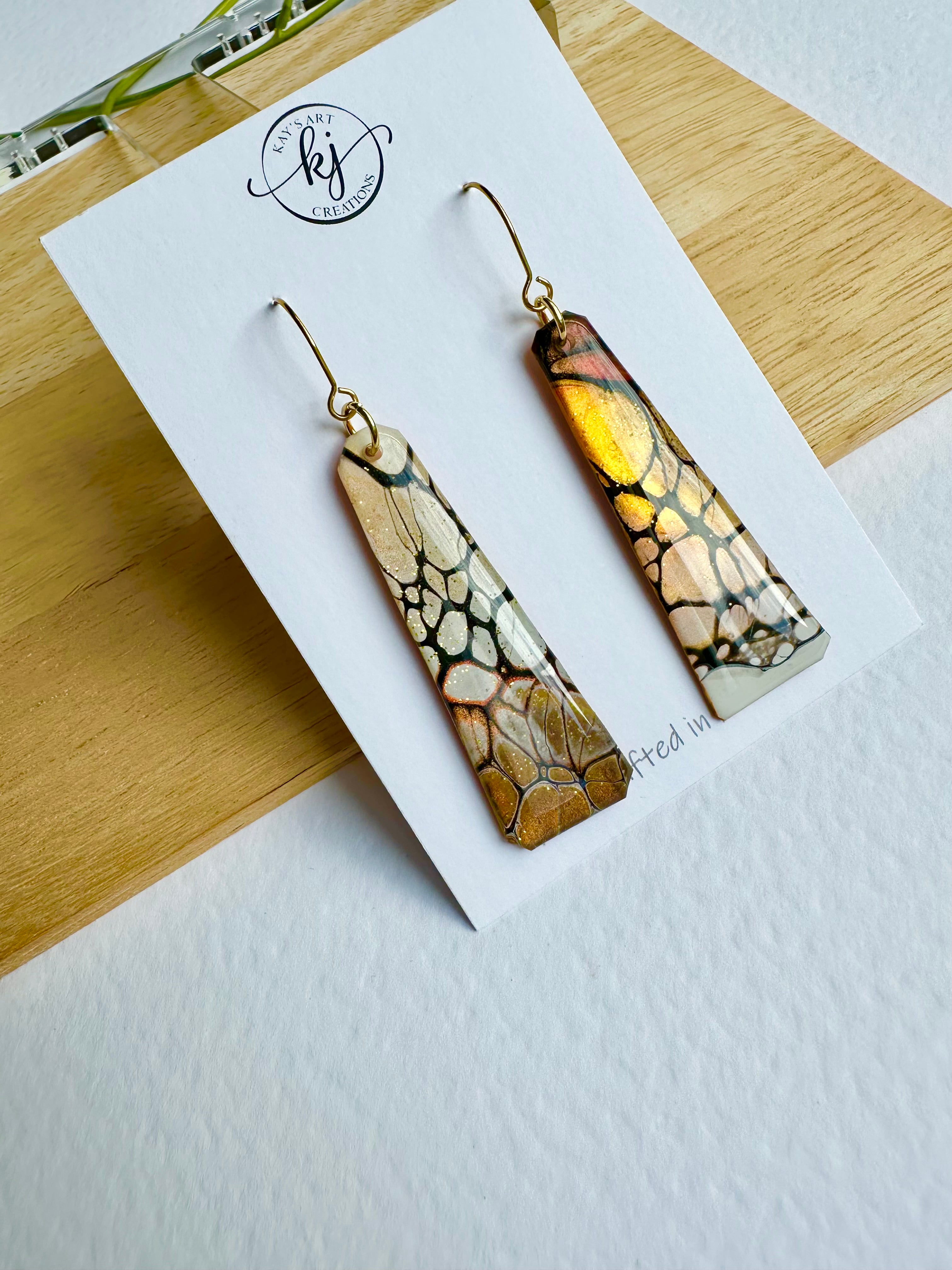 Cafe Latte Collection Hook Earrings