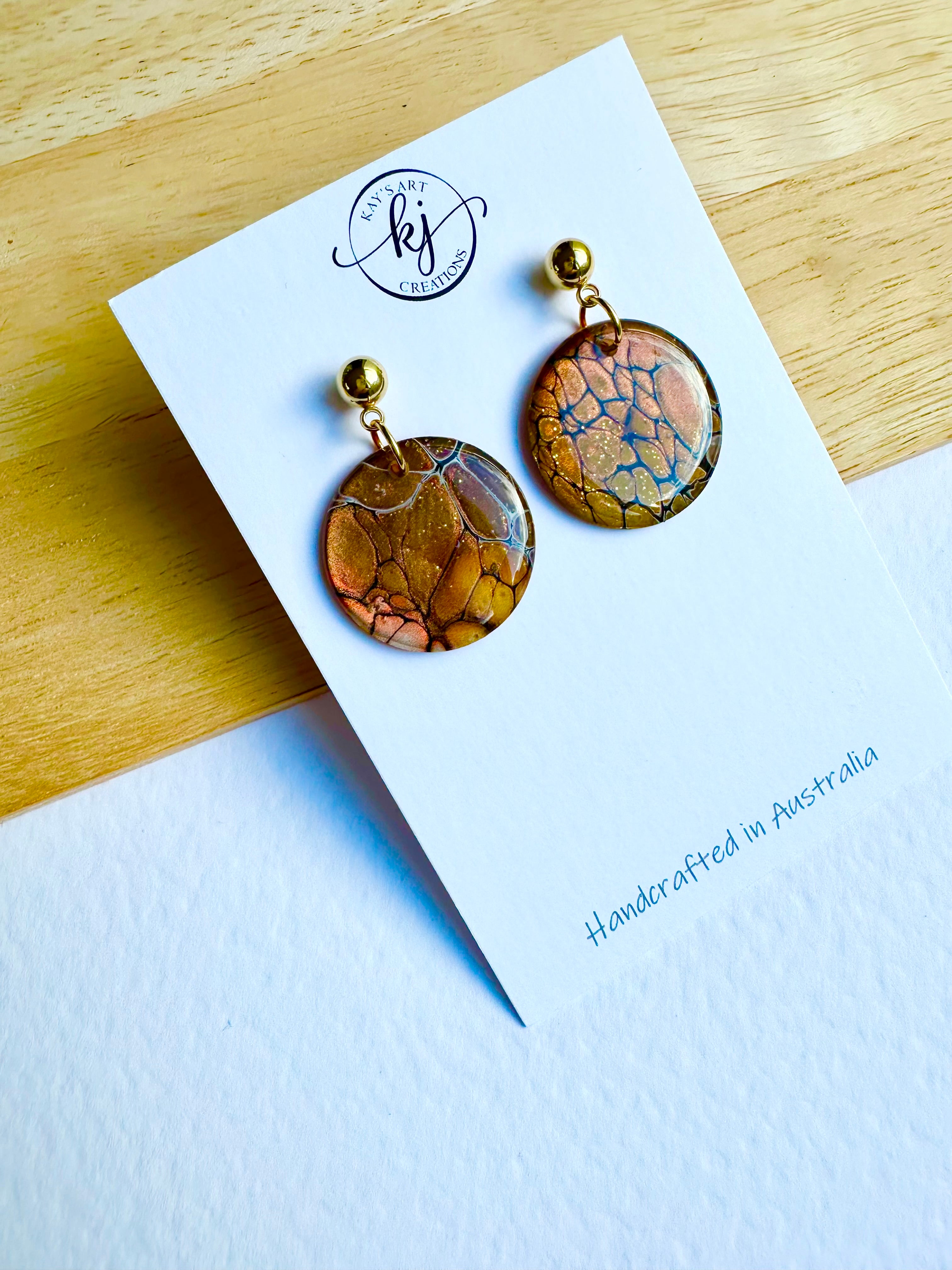 Cafe Latte Collection Stud Earrings