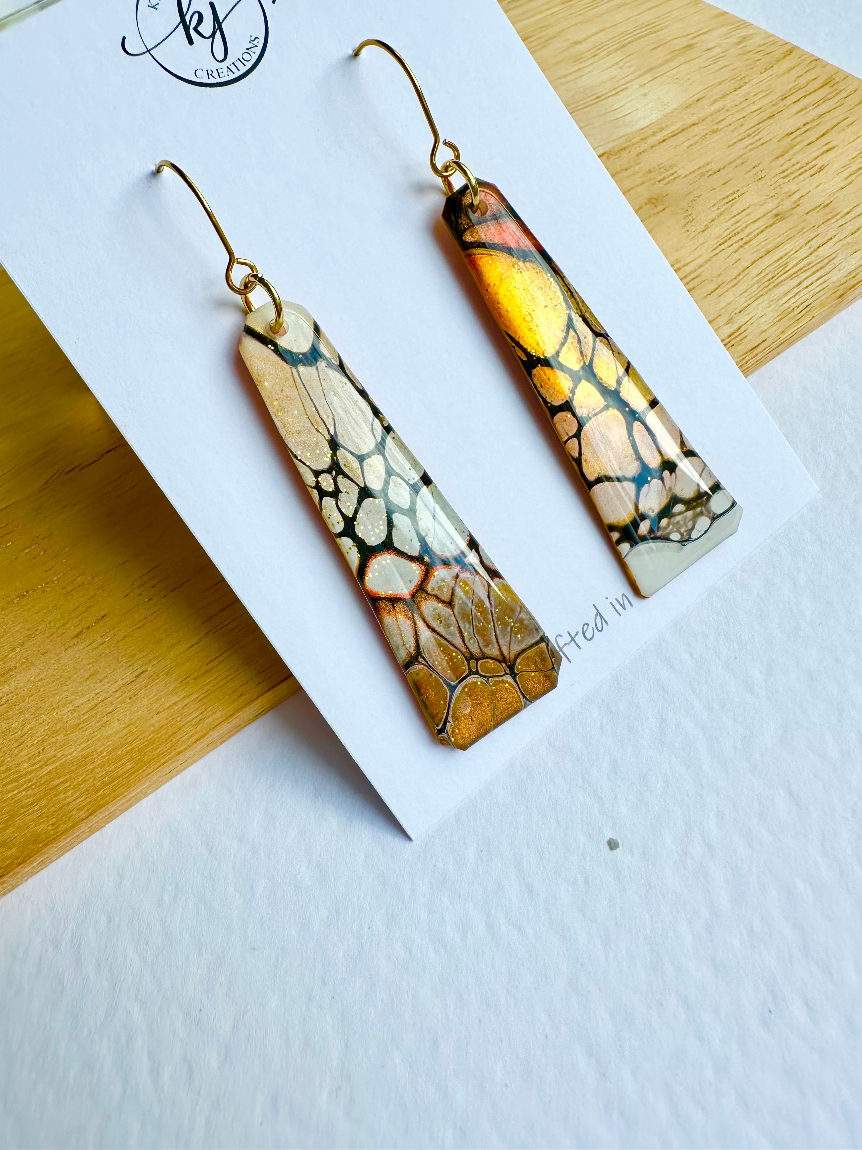 Cafe Latte Collection Hook Earrings