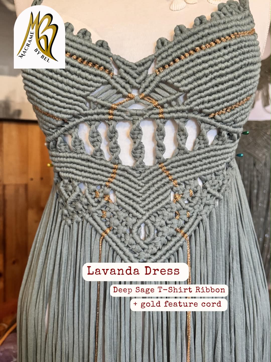 Lavanda Handmade Macrame Dress