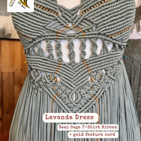 Lavanda Handmade Macrame Dress