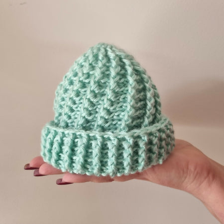 Newborn Spiral Beanie | Mint