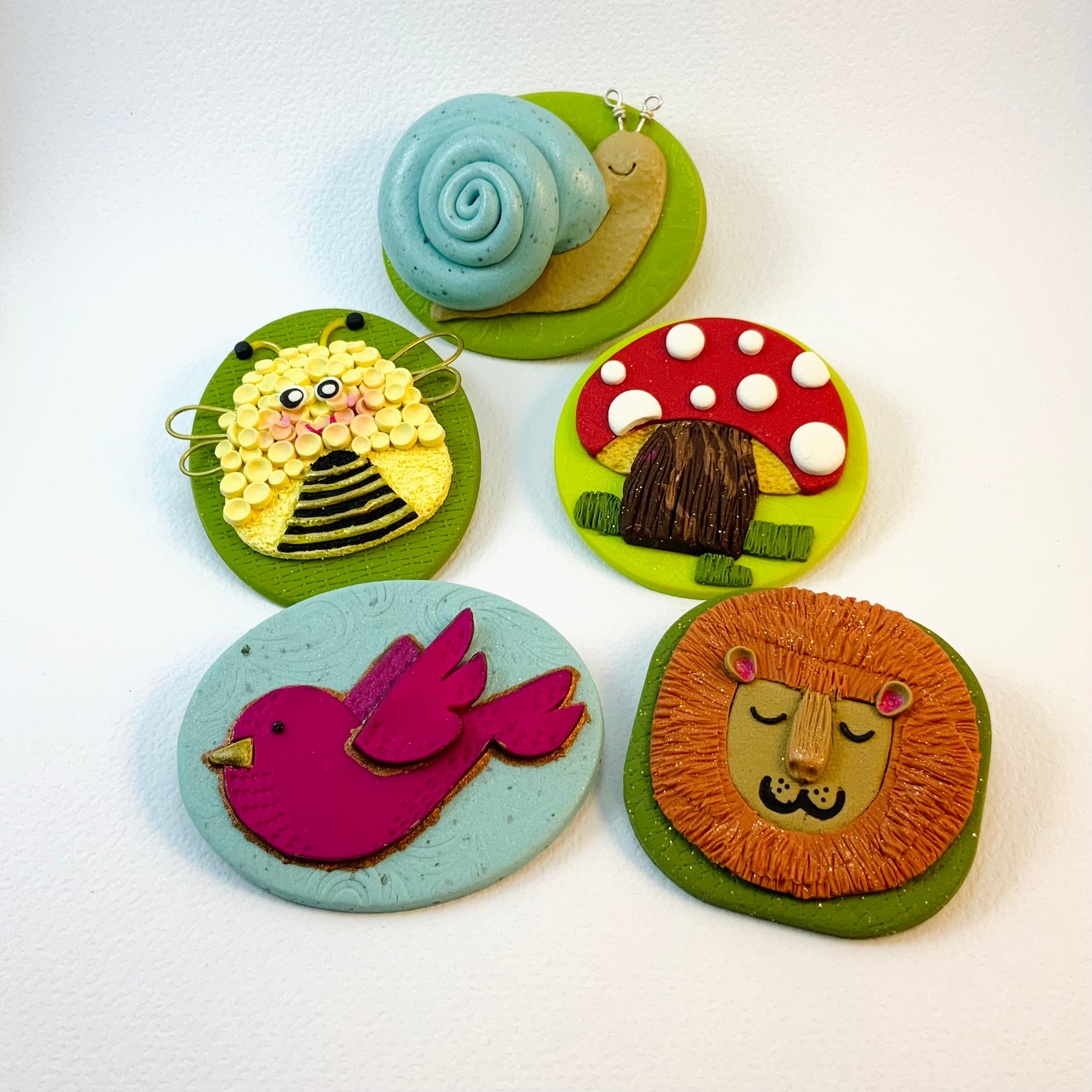 LITTLE WONDERS: One-of-a-Kind Wearable Art Brooches | Handmade Polymer Clay Brooches