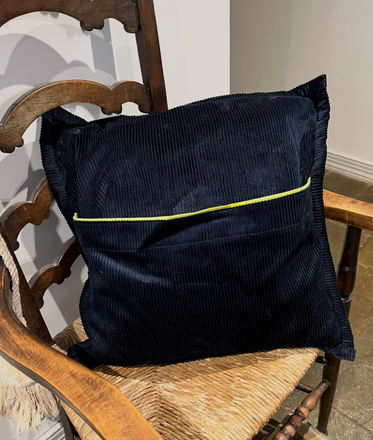Handmade and hand embroidered cushion