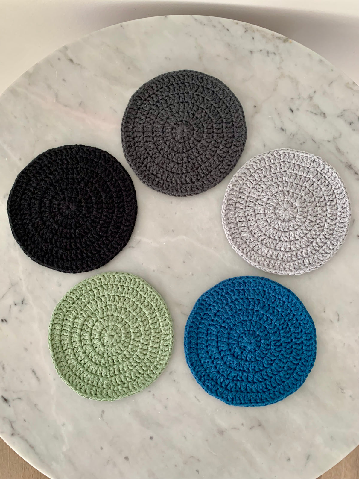 Round Crochet Coasters