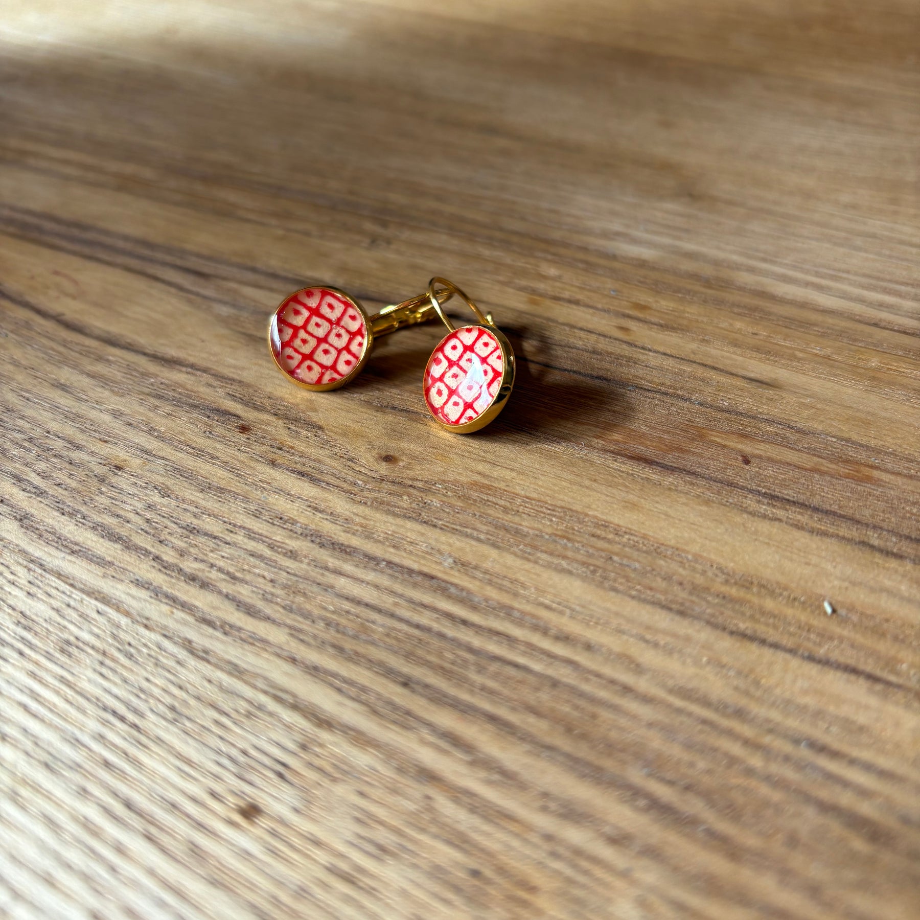 Japanese paper Resin earrings