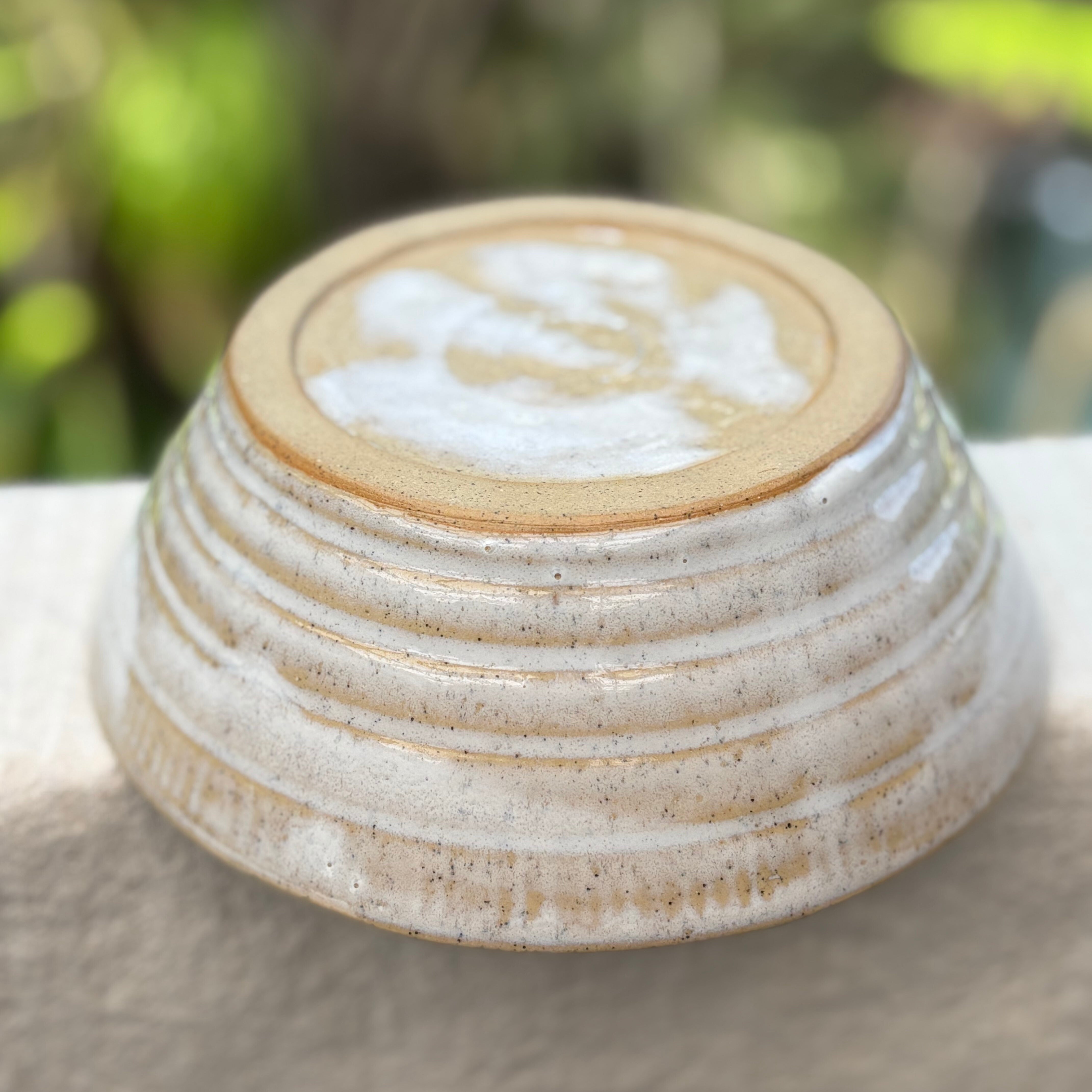 Handmade 20cm Ceramic Bowl – Salad/Pasta Stoneware Serving Bowl