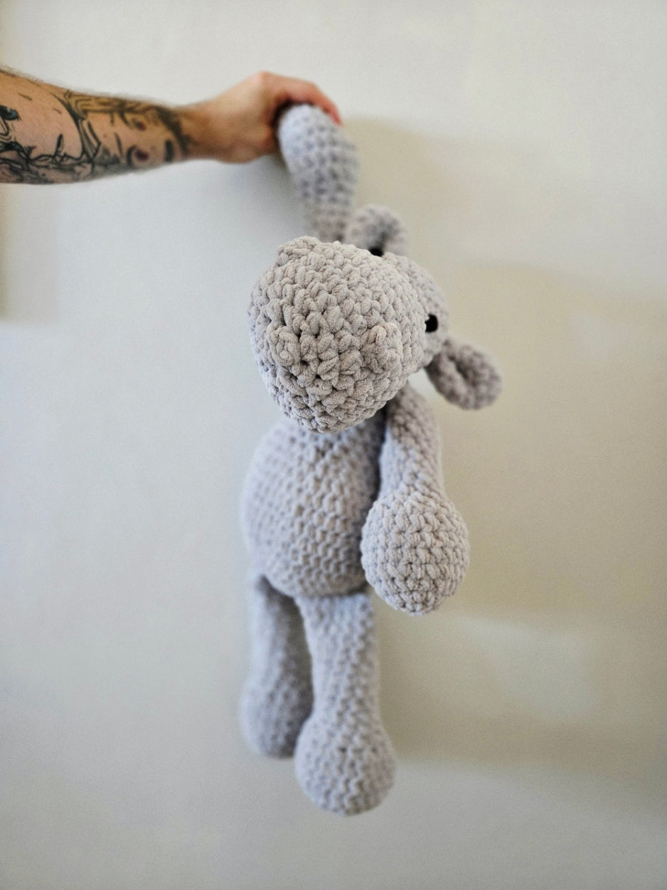 Huckleberry the Hippo ~ crochet hippo