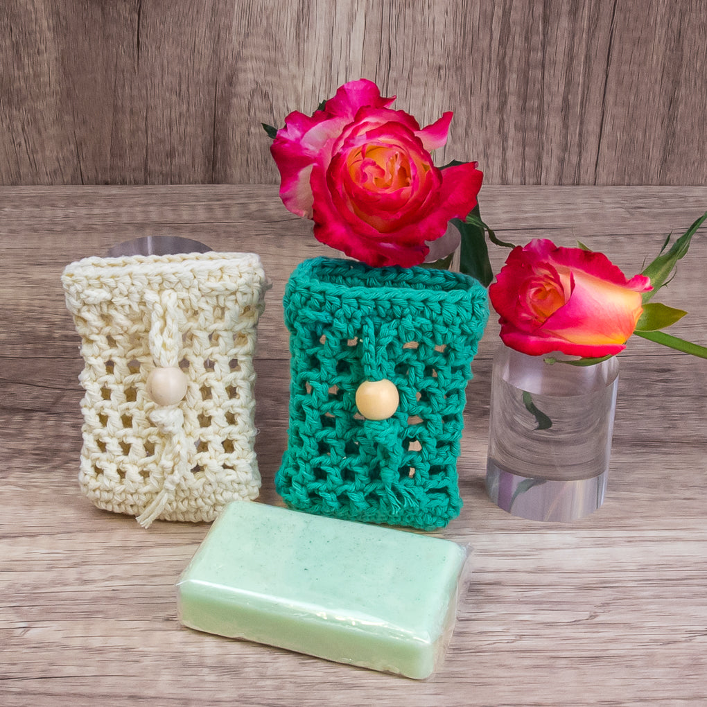 Bathroom/Spa Pamper Pack - Gift Set - Face Scrubbies, Soap Saver, Soap, Headband