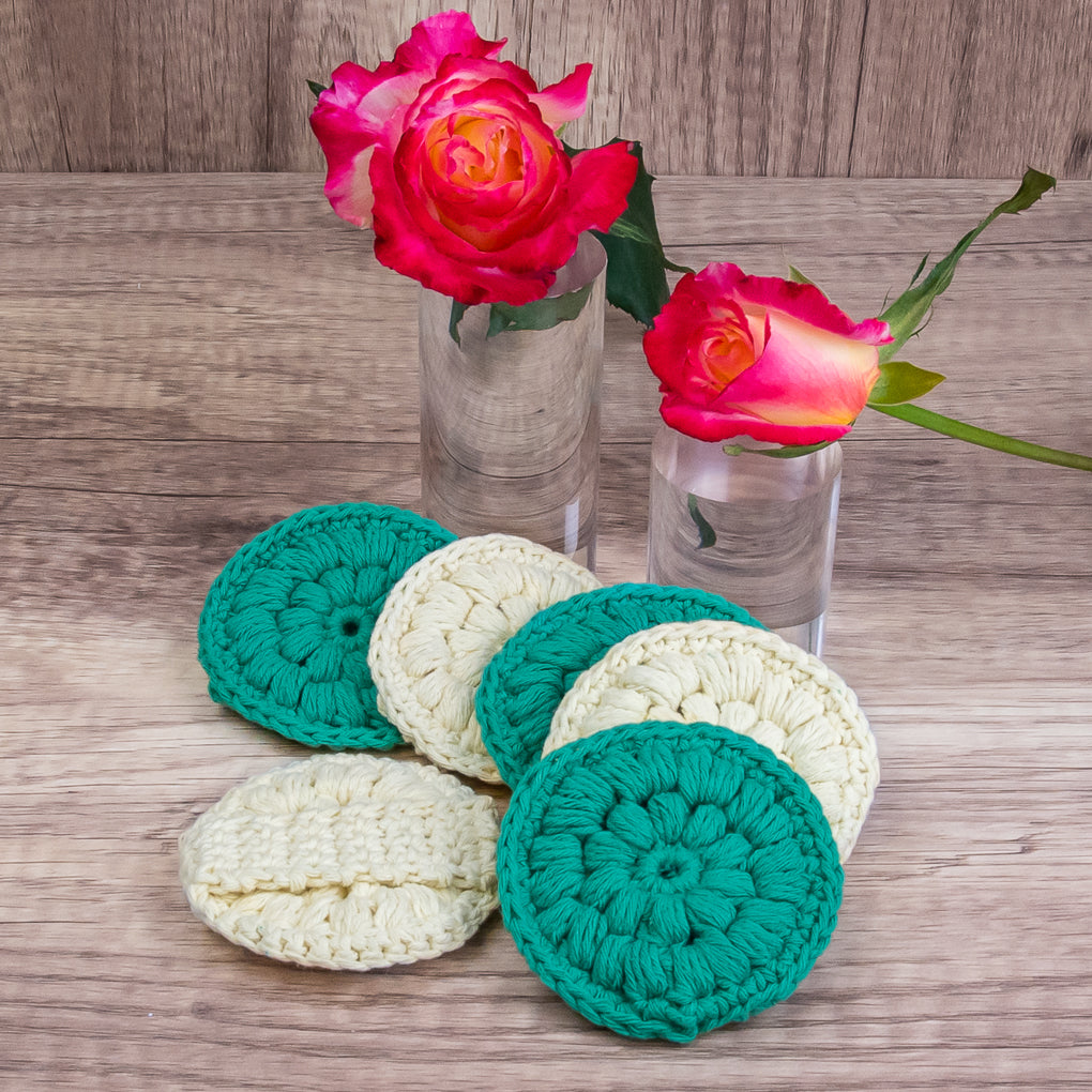 Bathroom/Spa Pamper Pack - Gift Set - Face Scrubbies, Soap Saver, Soap, Headband