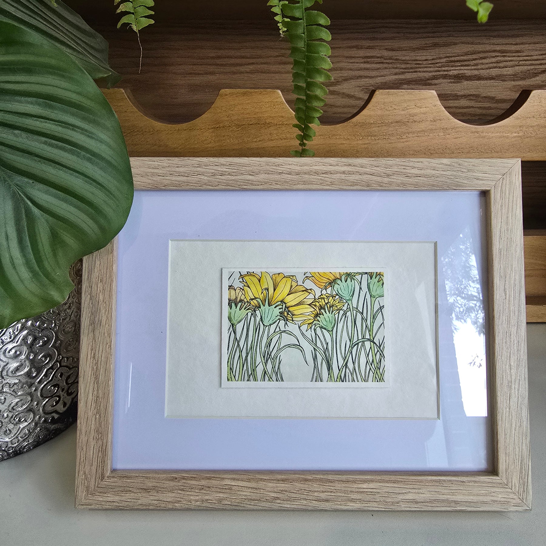 ACEO "Looking Up" Mini Artwork 2.5x3.5 inches