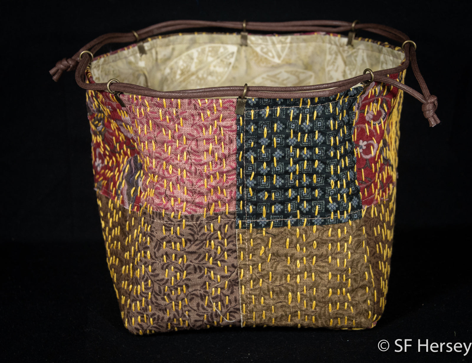 Handmade Japanese-style Drawstring Pouch