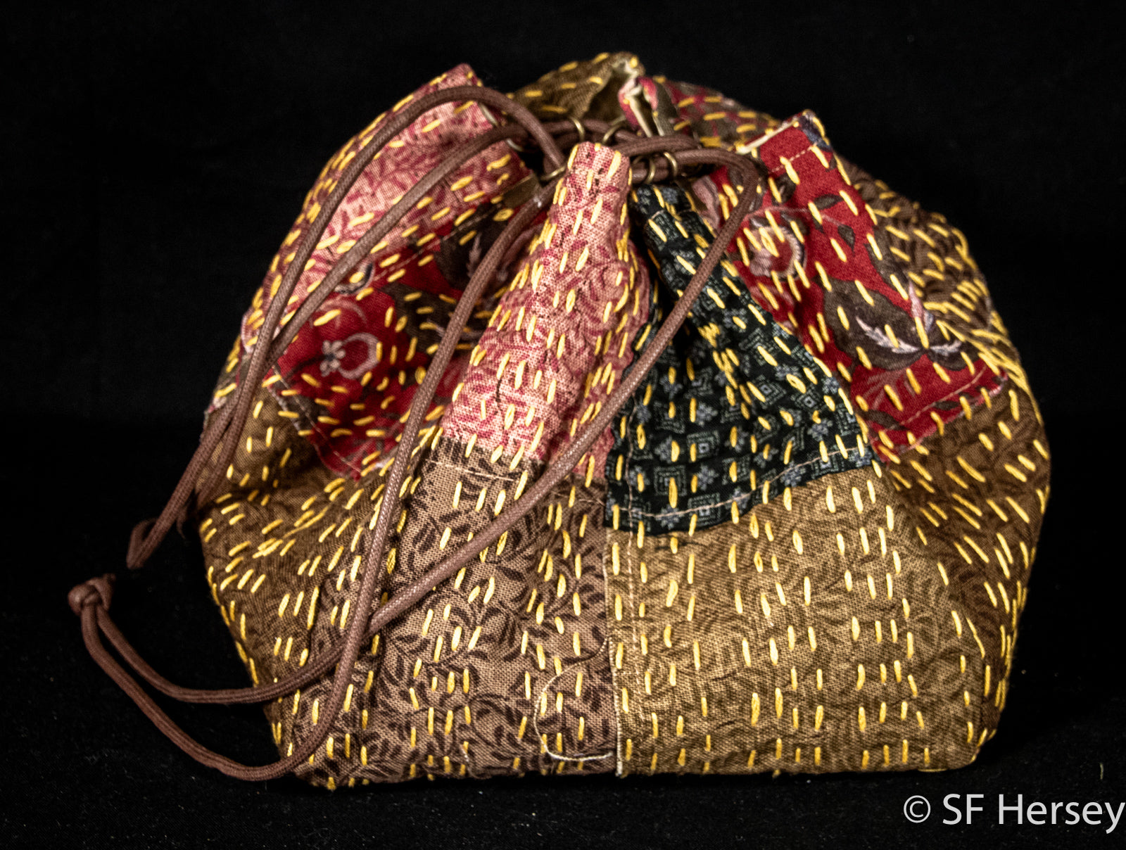 Handmade Japanese-style Drawstring Pouch
