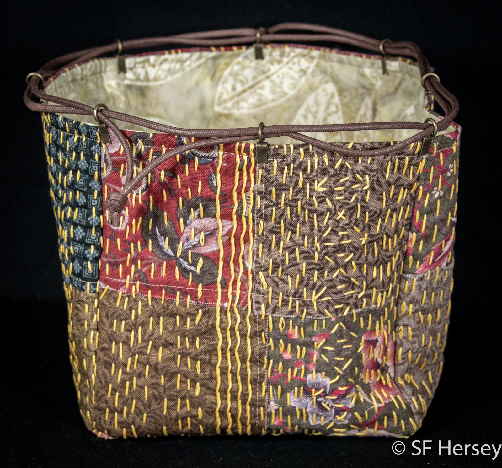 Handmade Japanese-style Drawstring Pouch