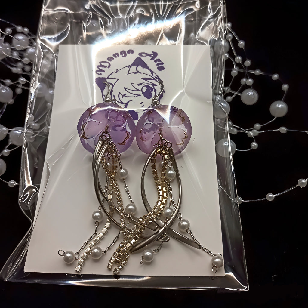 Iridescent Jellyfish Earrings (4 colour variations)