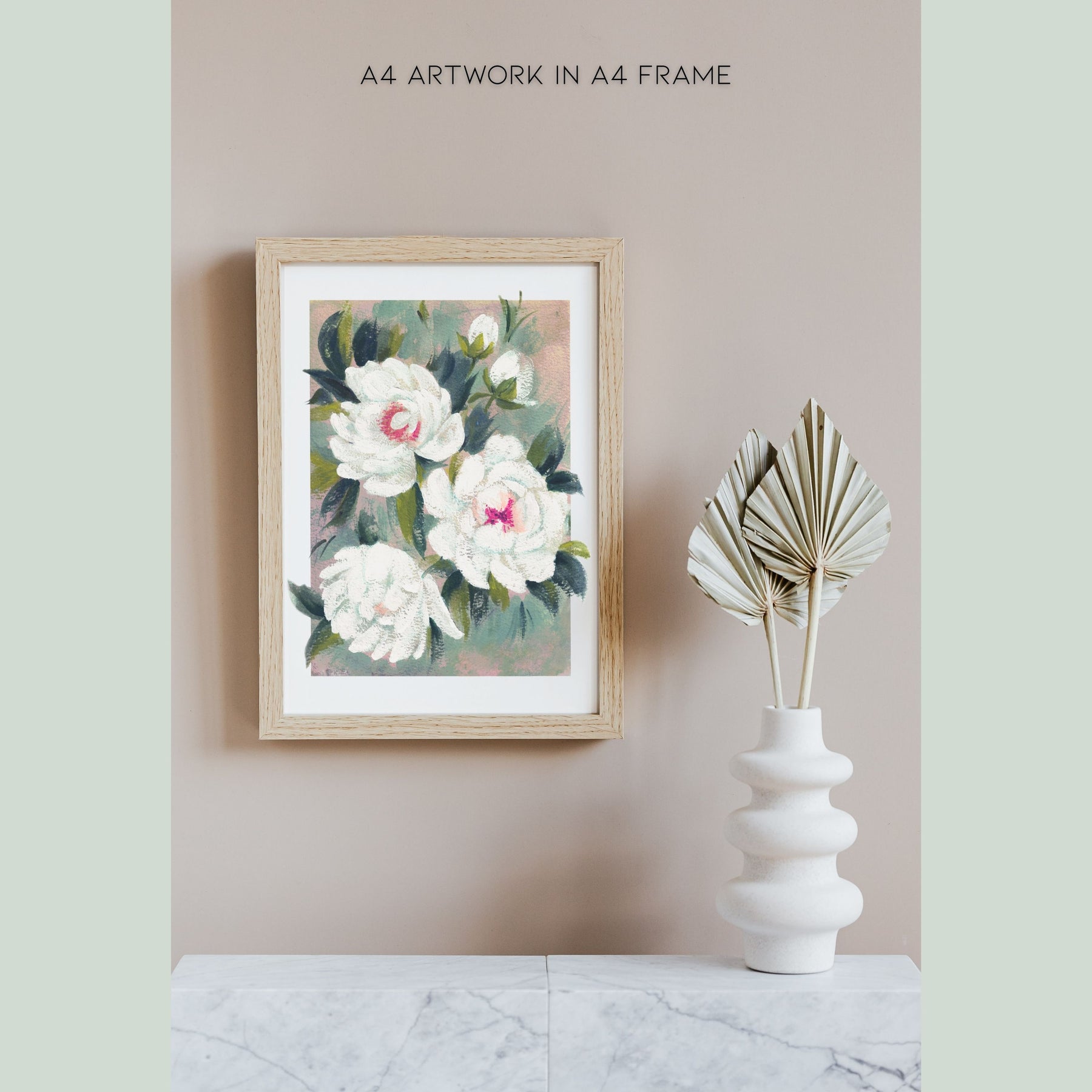 "Crowns of Grace" | Archival Botanical Wall Art | Original Floral Gouache Painting | A5 A4 Print