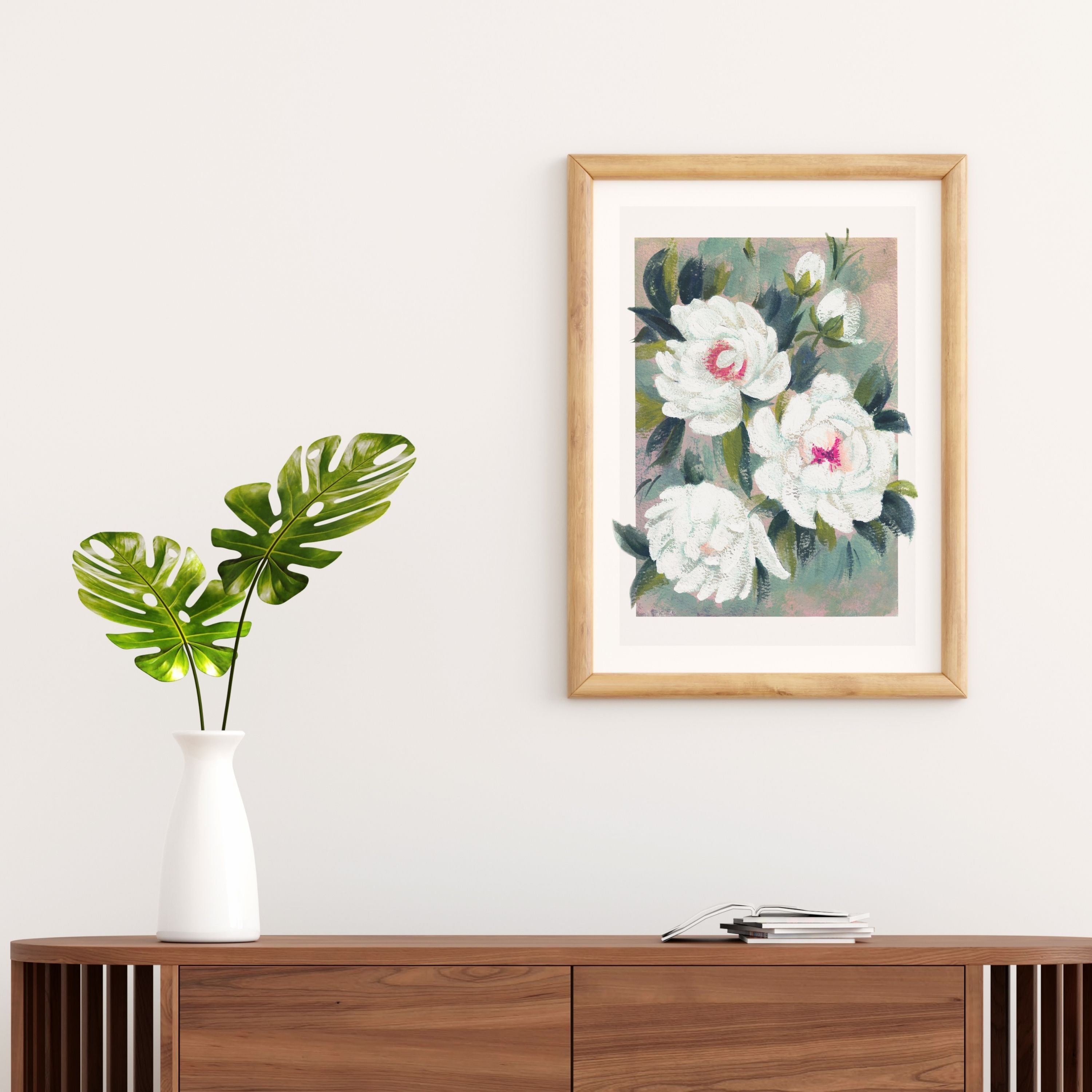 "Crowns of Grace" | Archival Botanical Wall Art | Original Floral Gouache Painting | A5 A4 Print