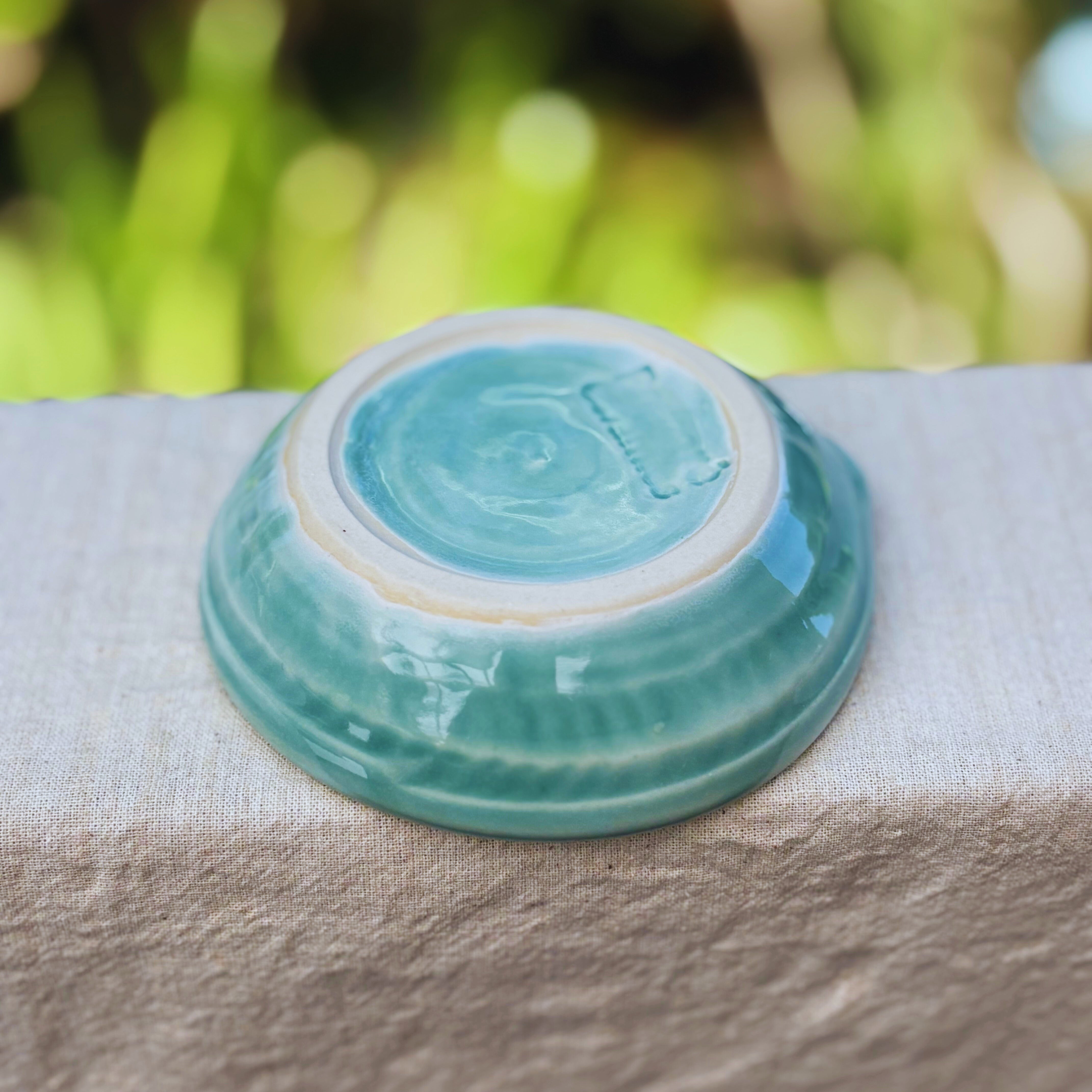 Handmade Ceramic Garlic & Ginger Grater – Seafoam Teal Stoneware