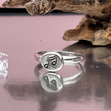 Sterling Silver Stamped Stacker Rings