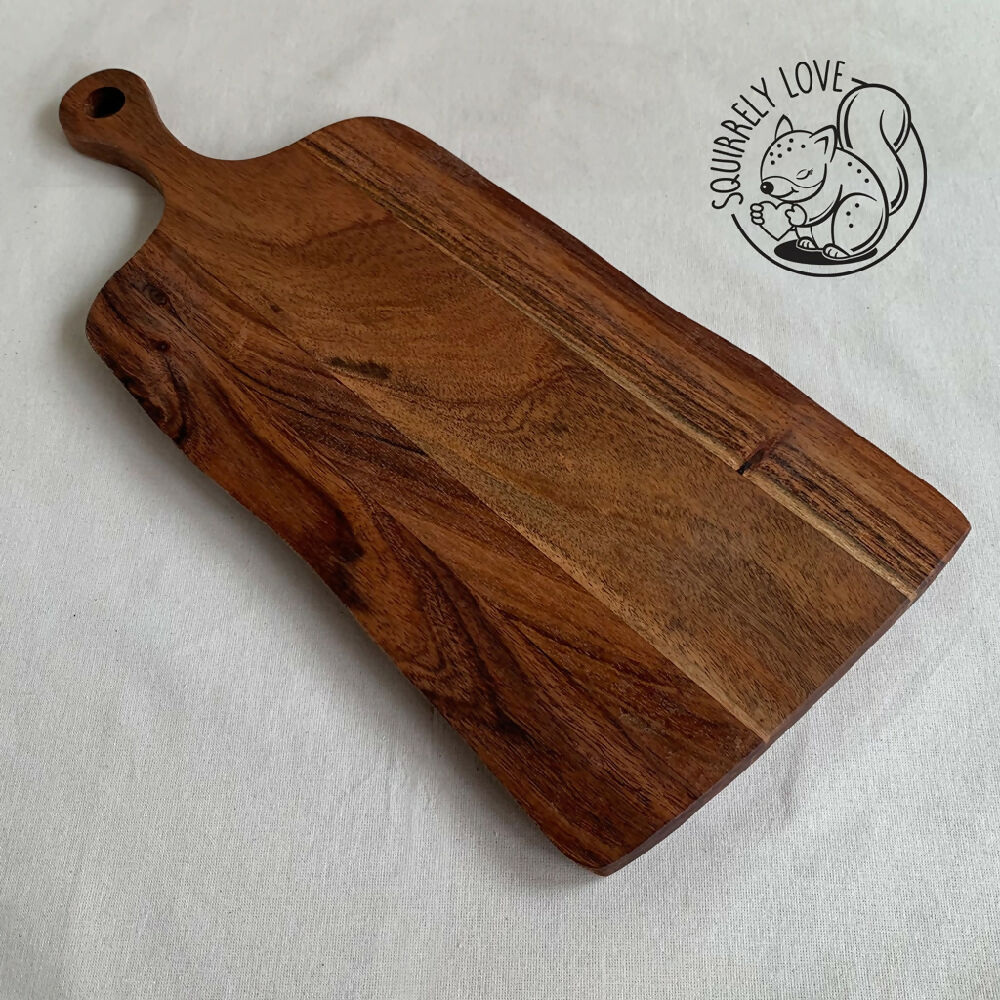 Personalised Engraved Recipe Board | Size: 170 x 320 ex handle