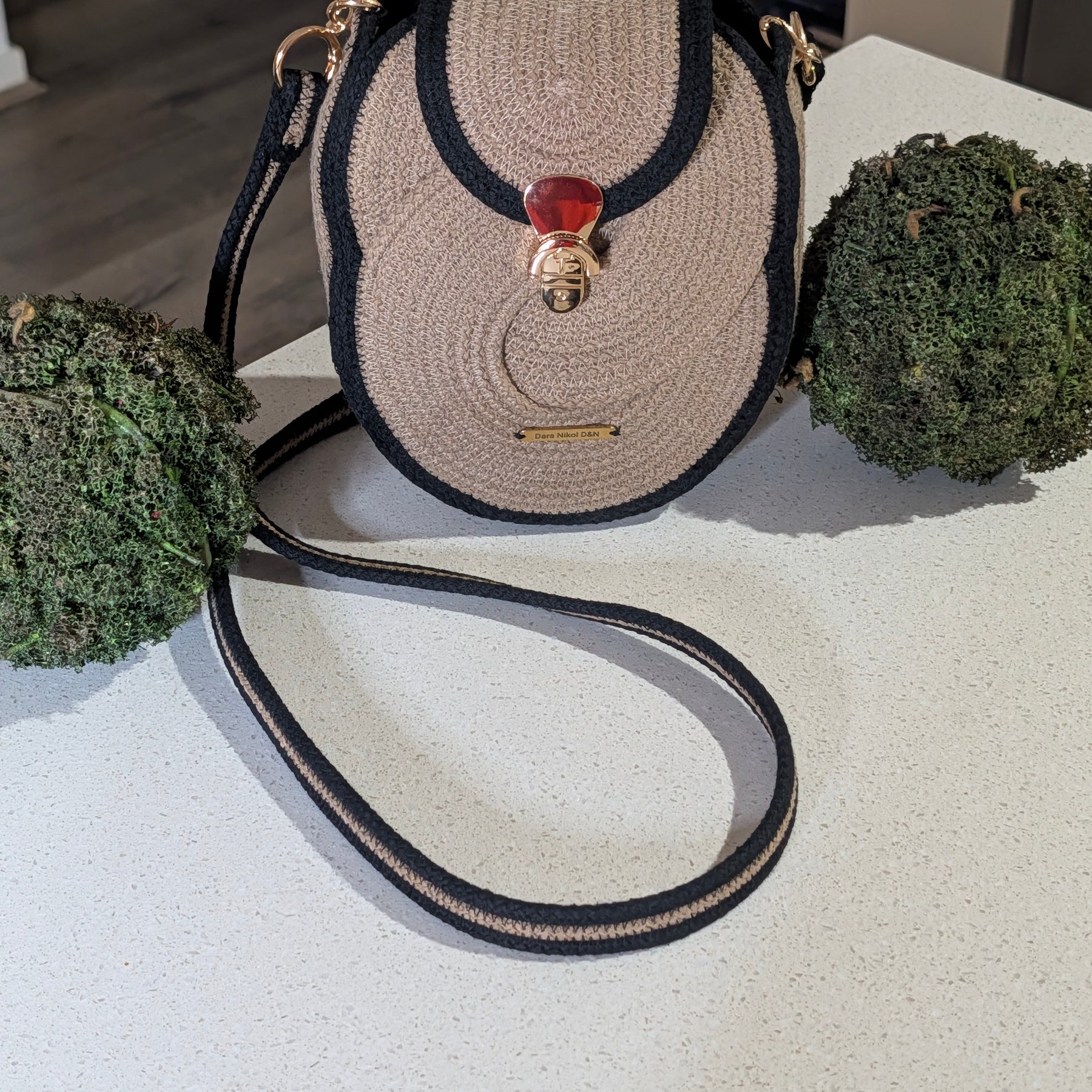 "Luna mini" (XXS) Handmade Cotton Cord Bag - Custom Colors