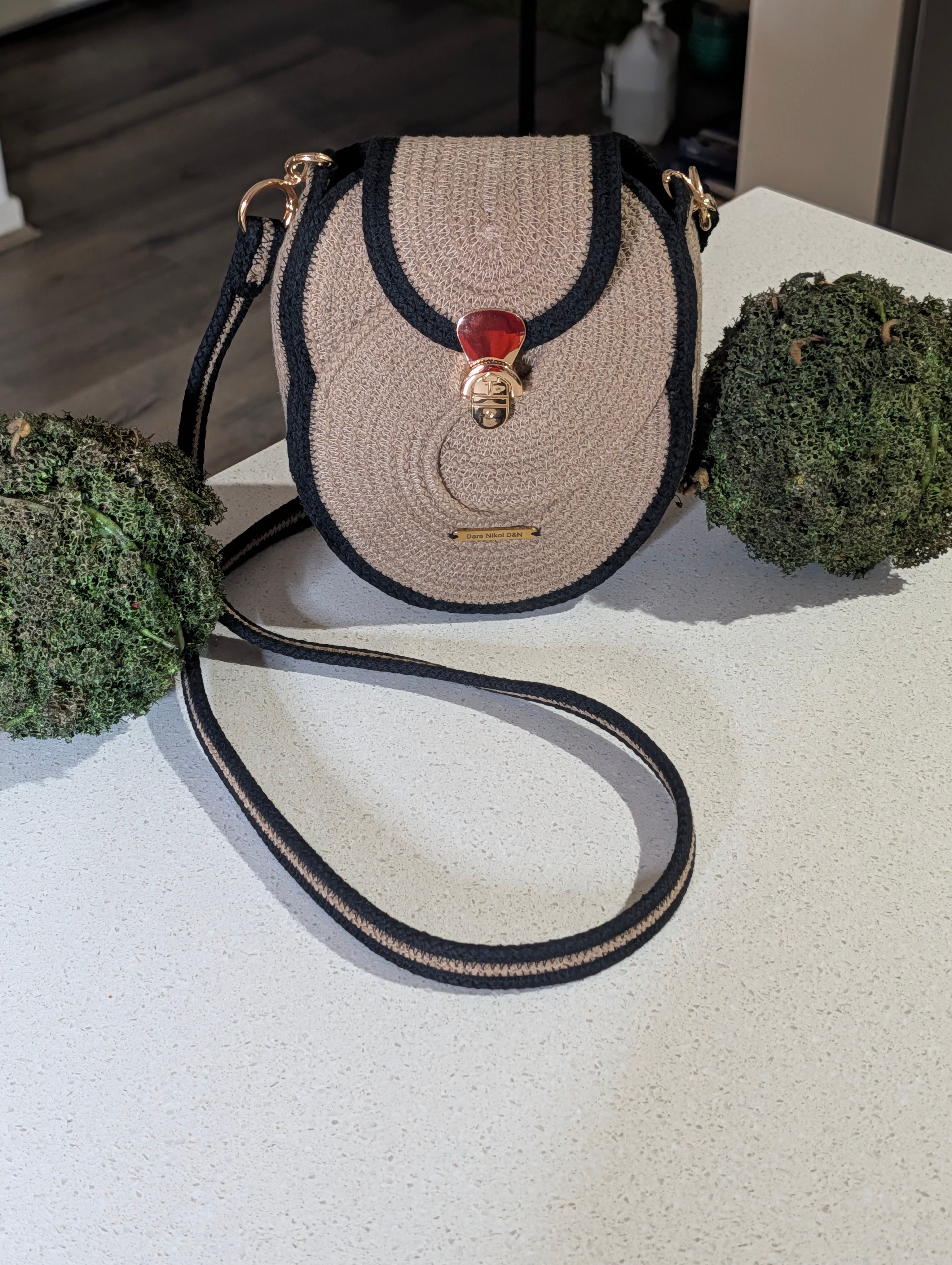 "Luna mini" (XXS) Handmade Cotton Cord Bag - Custom Colors