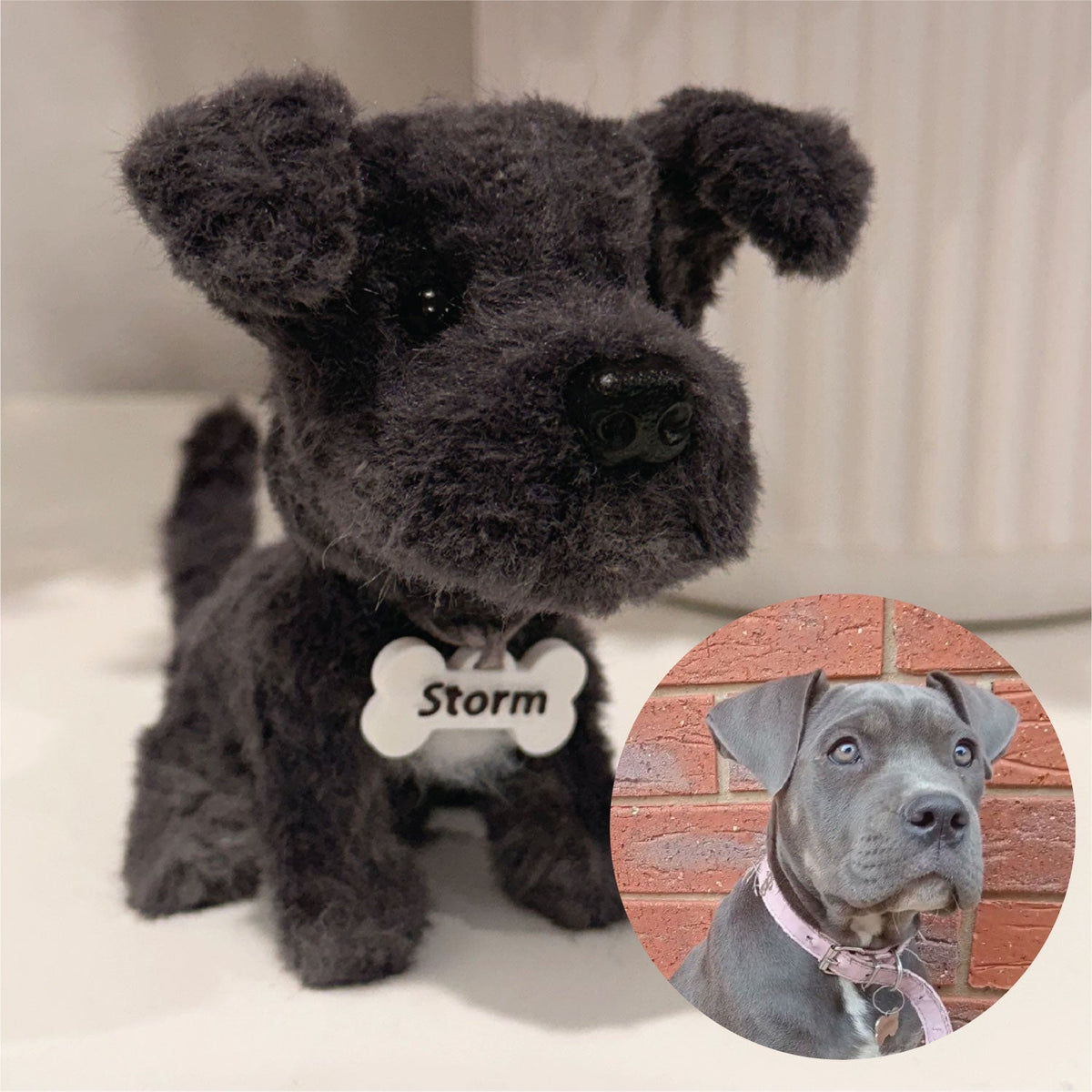 Custom Dog Keychain from Photo, Personalised Pet Bag Charm, Handmade Plush Memorial Keepsake, Christmas Ornament