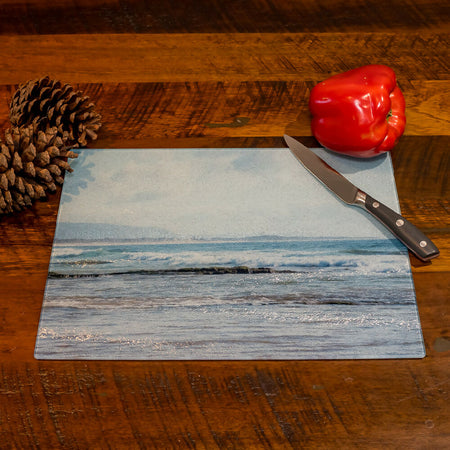 Seascape Chopping Board - Tempered Glass