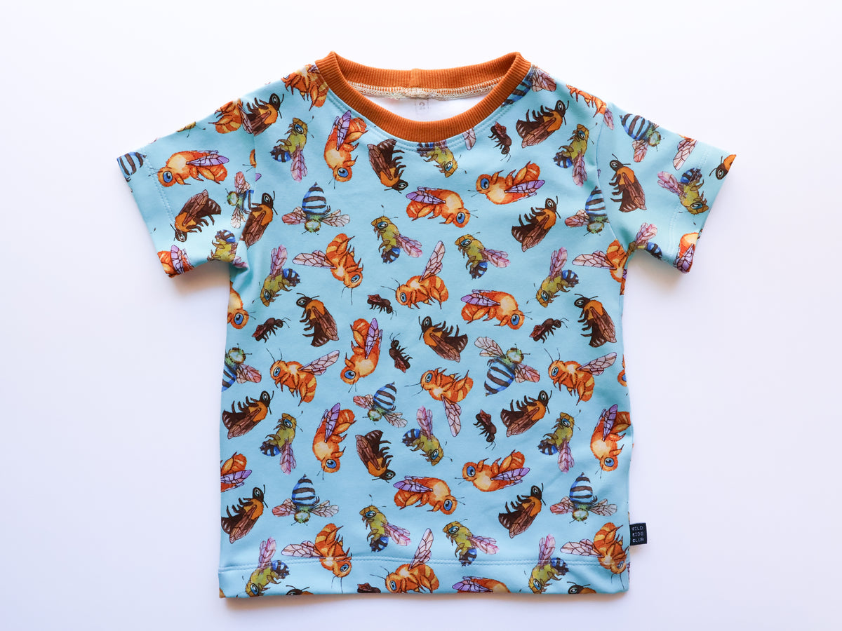 Australian native bees organic cotton tee shirt 2026-27