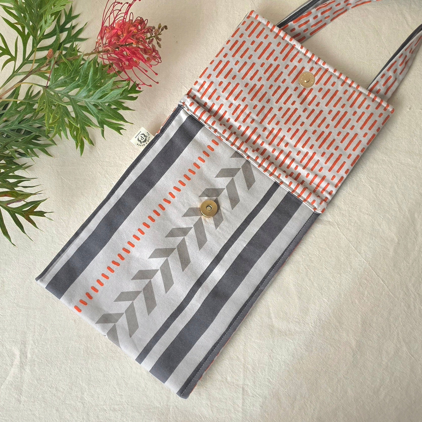 Upcycled Pillow Case Messenger Bag
