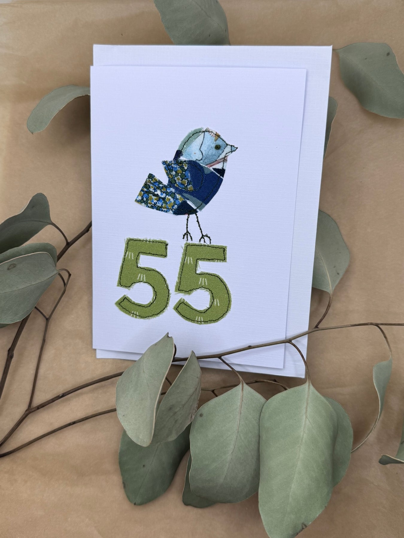 Handmade Upcycled card - custom made for any age