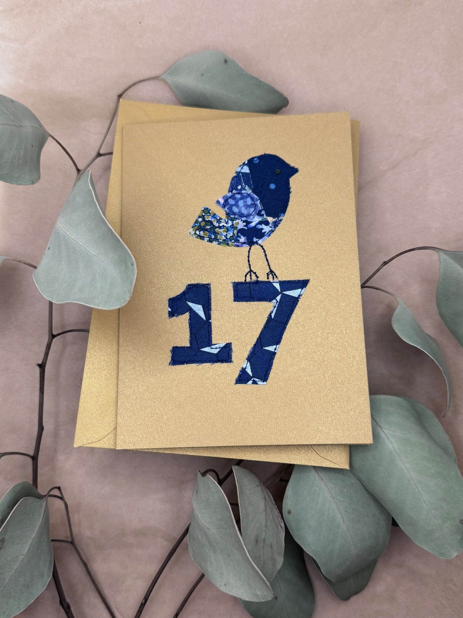 Handmade Upcycled card - custom made for any age
