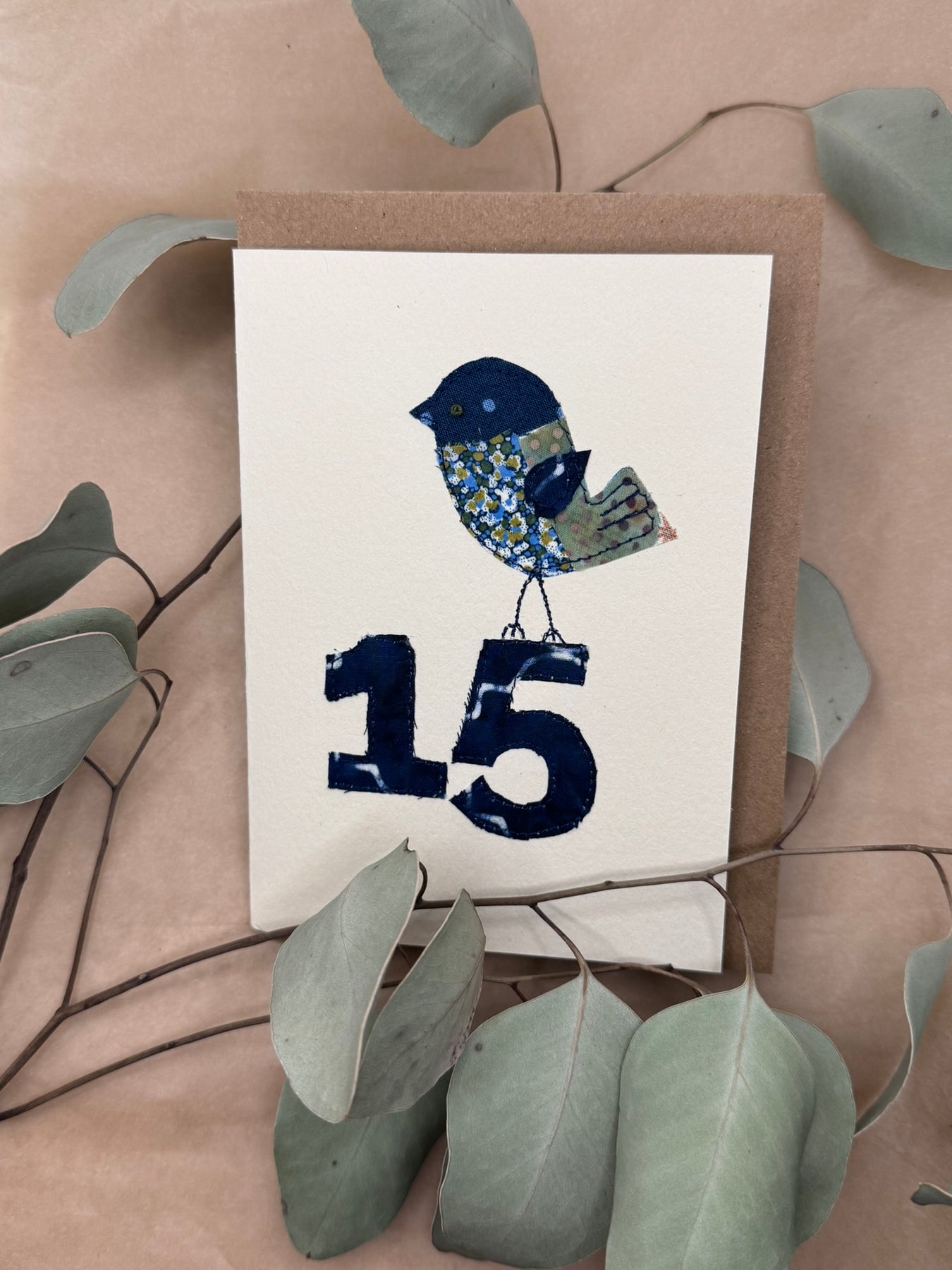 Handmade Upcycled card - custom made for any age