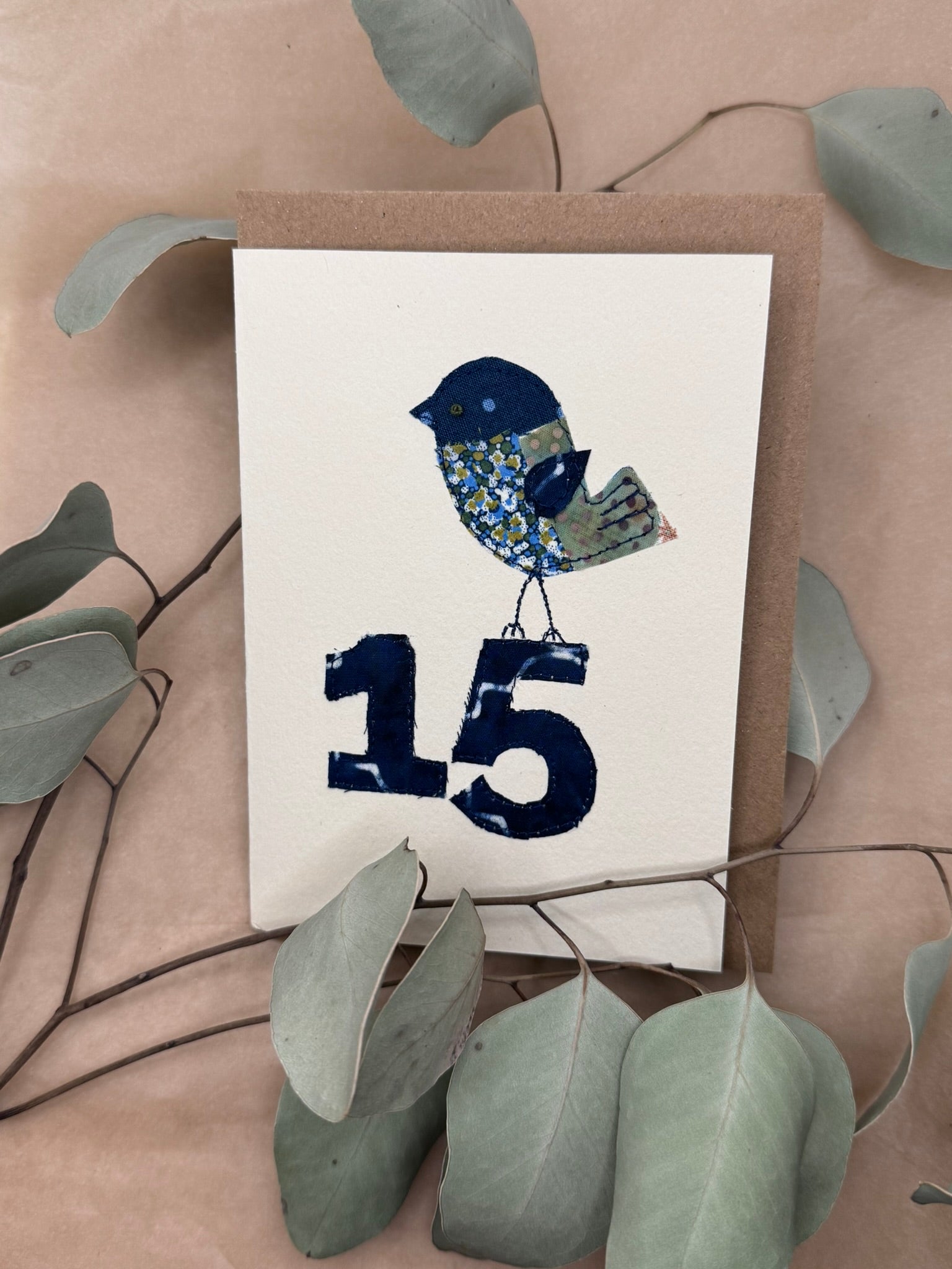 Handmade Upcycled card - custom made for any age
